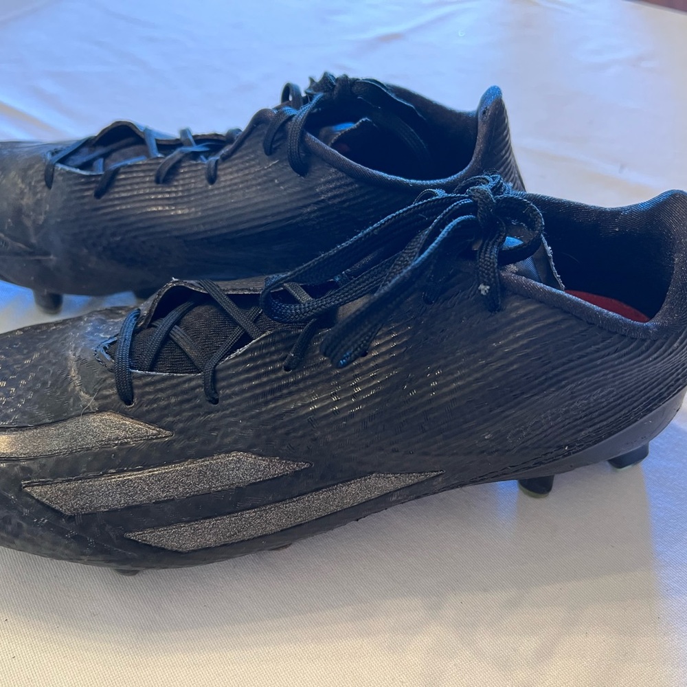 Adidas Black Athletic Cleat Shoes
